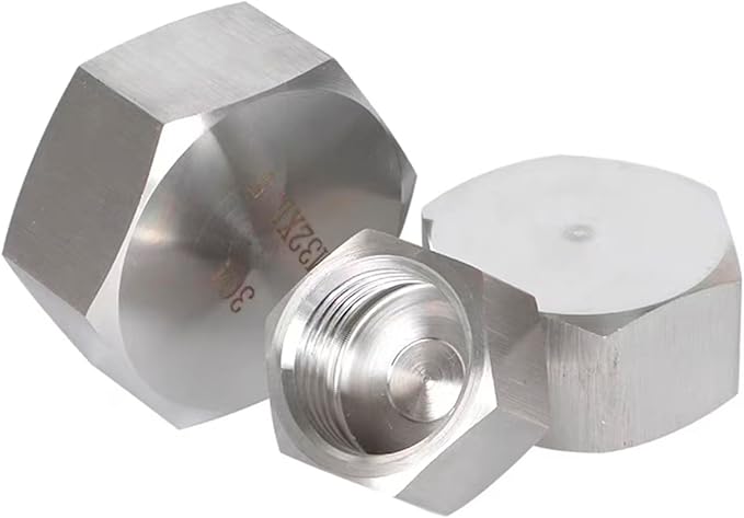 Stainless Steel 304 Hex End Cap 3/8" NPT Female Pipe Fitting 2pcs