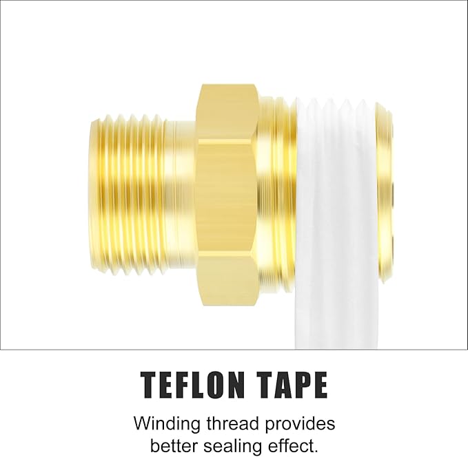 GASHER 10PCS Brass Compression Tube Pipe Fitting Connector, 1/4" Tube OD x 1/4" NPT Male Connector