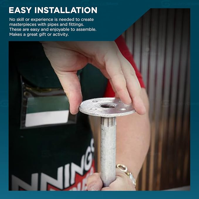 Supply Giant OQHM1440-10 Steel Nipple Pipe, 1/4'' x 4", Galvanized