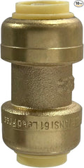 XFITTING Push Fit 3/8 Inch x 3/8 Inch, 3/8 in Push Fit Coupling, 27-6-6=10XX, 10 Pieces