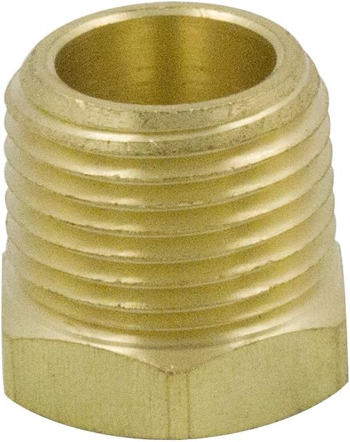 Legines NPT Bushing 1/2" Male x 1/8" Female Reducing Adapter Hex Head Pipe Fitting 1200psi (Pack of 5)