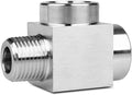 1 piece,1/4 npt tee, npt 1/4 tee female to male,3WayConnector,Fabricateof 304 Stainless Steel