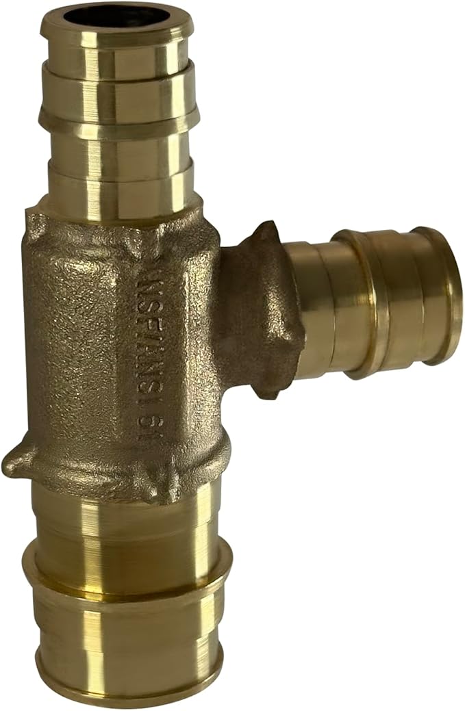 XFITTING Pex A 3/4 Inch x 1/2 Inch x 1/2 Inch Pex Tee, 201-1-5=5XX, 5 Pieces