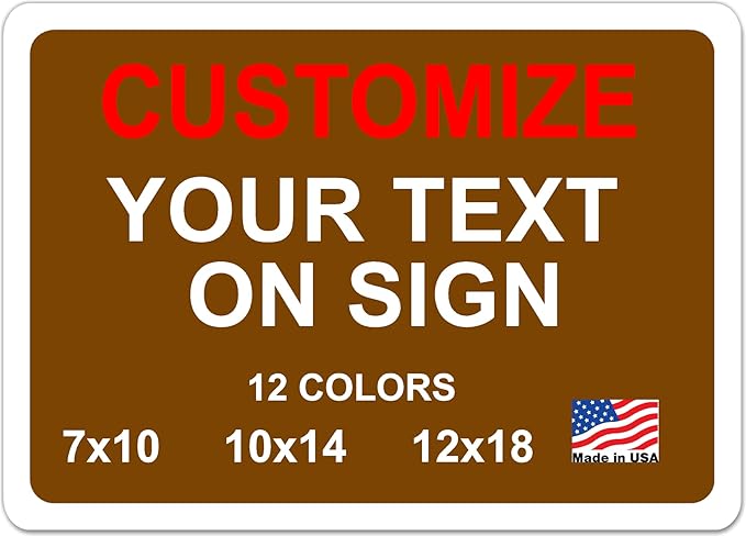 avgrafx Custom Metal Signs, 10x7 inches, Solid Aluminum, UV Printed, Portrait Orientation, No Soliciting, SIGNAGE, Residential & Commercial, Indoor & Outdoor, Door & Wall Mount, Home & Business