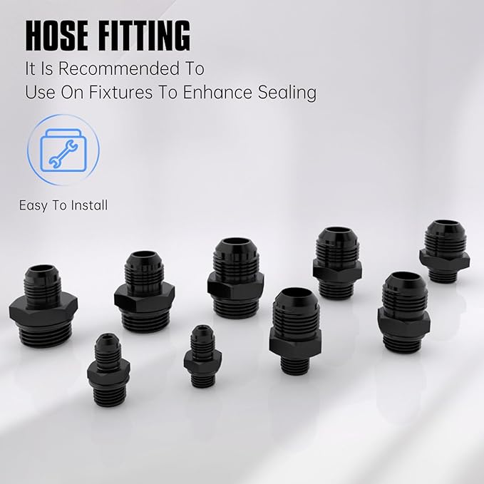 4AN Flare to AN4 ORB Male O-Ring Fitting Adapter (2PCS)