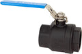 Cast Carbon Steel 2-Piece Full Port Ball Valve, NPT Threaded, 1/4-4 Inch, 1000 PSI, WCB Body with SS Ball & Stem (2")