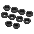 MECCANIXITY 20Pcs Snap Rubber Grommet Plug Mount Dia 13.5mm ID 10.3mm Narrow Groove Width 2mm Seal Anti-Scratch for Electrical Box Cable Pipes Black