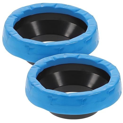 TIDTALEO 2pcs Toilet Wax Ring Kit for Toilet Bowl Replacement Wax Seal Ring Fits Waste Lines for Odor Prevention and Leak Protection in Home and Office Bathrooms