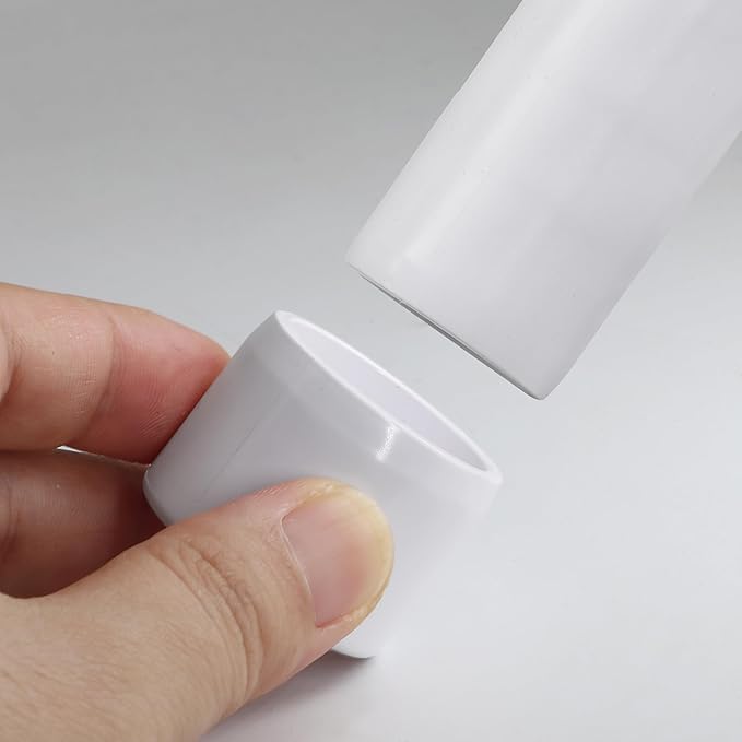 SCH40 PVC Cap 3/4 Inch - Fit Standard 3/4" SCH40 PVC Pipes (OD Approx. 1.05"), Zernmiarder Furniture Grade Pipe Caps, White Pipe Cover Fittings for Plumbing, DIY, Garden & Furniture - 4 Pcs