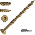 #10 * 3" Deck Screws, (68pcs) 1 lbs.Exterior Wood Screws, Rust Resistant Epoxy Coated, Bronze, T20 Star Bit