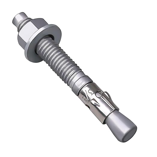 3/8 x 3 inch Wedge Anchor Galvanized Carbon Steel, Expansion Screw Bolt Heavy Duty Fastener for Concrete Masonry Cement（Pack of 10pcs