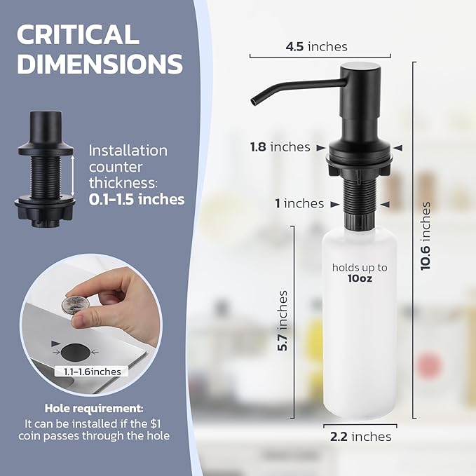 WEWE Black Kitchen Faucet with Soap Dispenser, Kitchen Sink Faucet with Pull Down Sprayer 3 Modes Stainless Steel Single Handle Single Hole Pull Out Matte Black Faucet for Bar Laundry RV Utility Sink