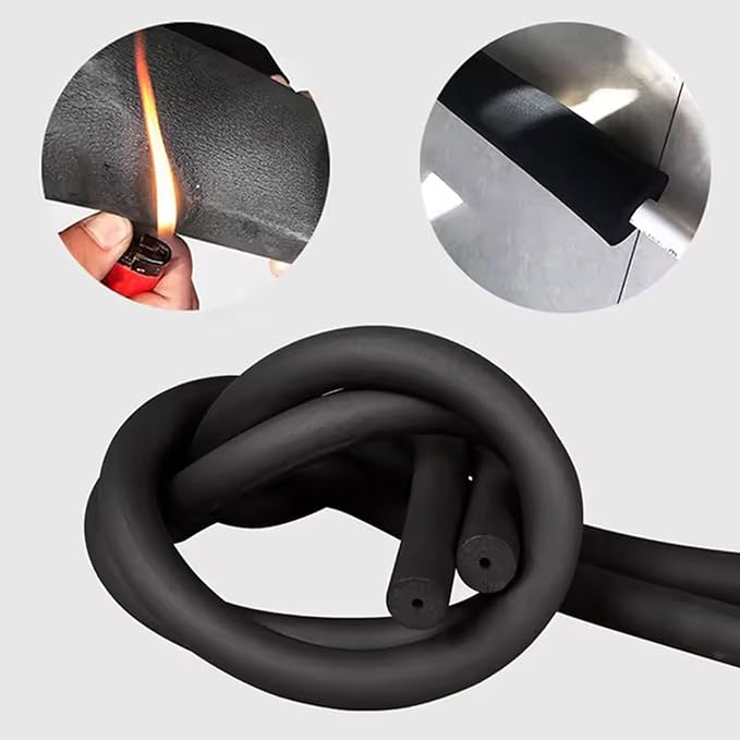 Pipe Insulation Foam Tube, Pipe Cover Wrap Roll Bar Padding Black Pool Noodles Rubber Plastic Insulation Lagging Wrap for Fitness, Tools Handle Support 1.8/2m Length(ID25mmxT9mmx1.8m)
