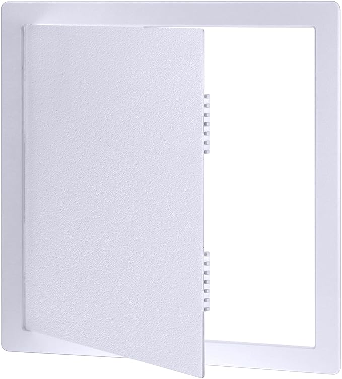 QWORK Access Panel for Drywall - 18x18 Inch Plastic Access Door, Removable Wall Access Panel Compatible with Plumbing & HVAC Systems