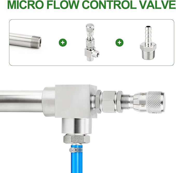 TAISHER 1PCS 304 Stainless Steel Reduce Port 3mm 90 Degree Elbow Needle Valve 1/2" NPT Female，Accurate Dials For Micro Flow Control Instrument Gauge Water Gas Oil