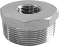 Stainless Steel 2" Male NPT to 1-1/4" Female NPT Reducer Hex Bushing Pipe Fitting Adapter (pack of 1)