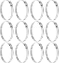 HARFINGTON 12 Pcs Hose Clamp 3-5/16"-4-1/4" (84-108mm) 304 Stainless Steel Adjustable Worm Gear Hose Clamp with Phillips Screw Assortment Kit for Fuel Line Pipe Plumbing Automotive Tube