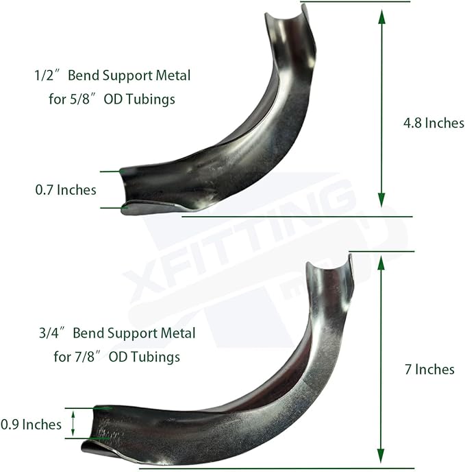 XFITTING 3/8 inch to 1/2 inch Pex Tubing Bend Support, Tubing Pipe Hanger 30-4-8=10X, 10 Pieces