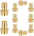 (10 Pack) Lidertik PEX A Fittings Expansion Female NPT Adapter, 3/4" PEX F1960 to 1/2" NPT Female Threaded Adapter Brass