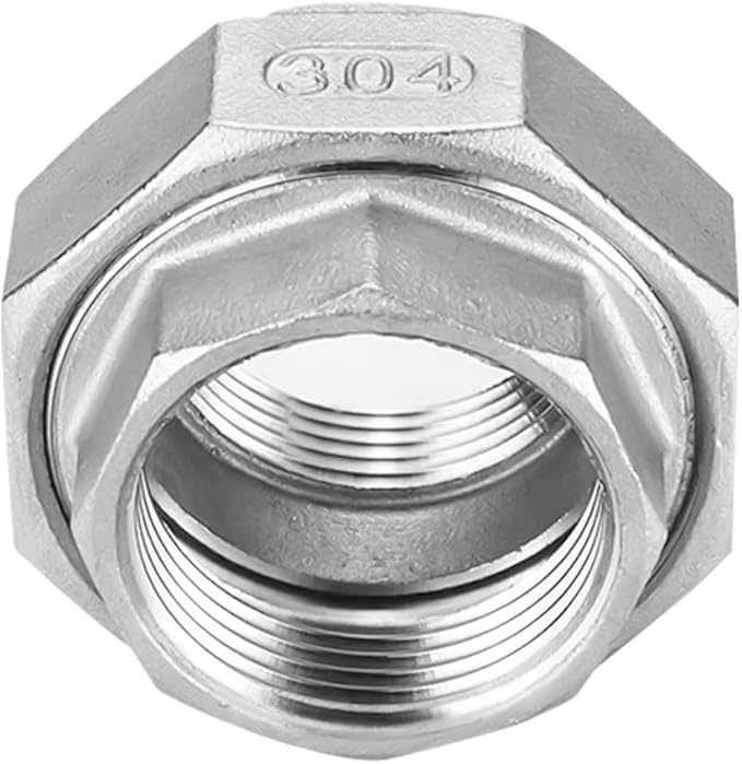 Avanty Stainless Steel 304 Cast Pipe Fitting, Union, 3/4" NPT Female