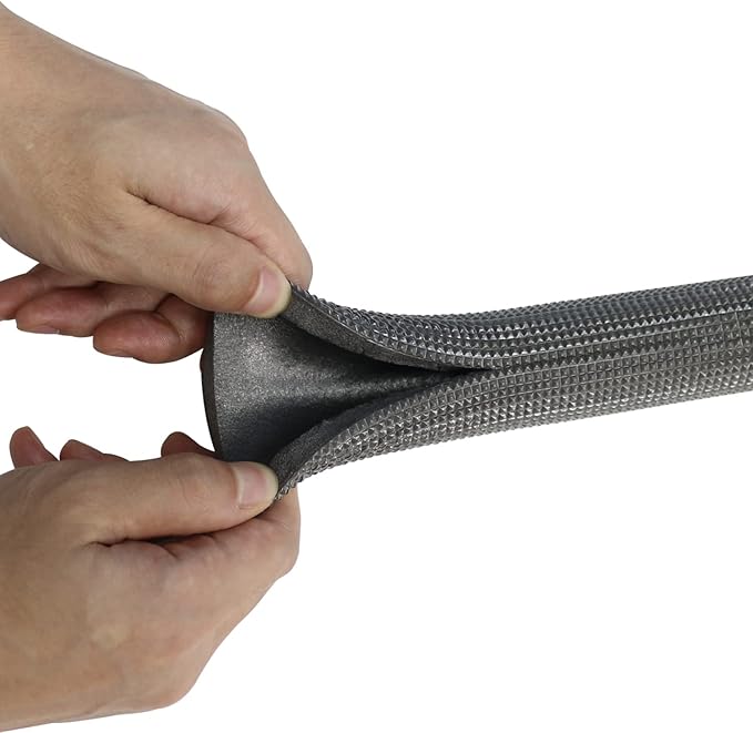 Pipe Insulation Tubing, BESUNTEK 6ft Heat Preservation Insulated Foam Tubing Handle Grip Support, for Water Pipes, air Conditioning Pipes (0.87" × 0.39", Black, BESUNTEK-121)