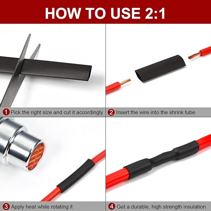 Chanzon 2:1 Ratio - 80Ft Roll - 1/16" (1.5mm) Heat Shrink Tubing 2:1(25M Total Length) Clear/Transparent Polyolefin Sleeving Wrap Shrinking 2 to 1 1pcs