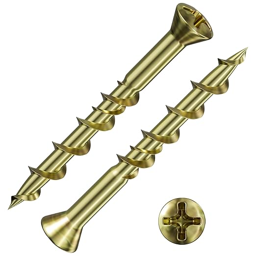 (50 pcs) Flat Head Drywall Anchors 2" Yellow Zinc, Bolt Anchor, Duty Hollow Wall Anchors