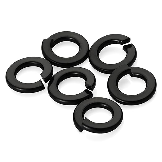 Mellewell M10 Lock Washer Spring Lock Washer, 304 Stainless Steel 18-8, Black Finish, Pack of 20