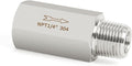 ChillWaves 304 Stainless Steel In-Line Siamese Check Valve 1/4" NPT Male x 1/4" NPT Female Thread, One-Way Non-return Check Valve，Prevent Water Back-flow(1-PACK)