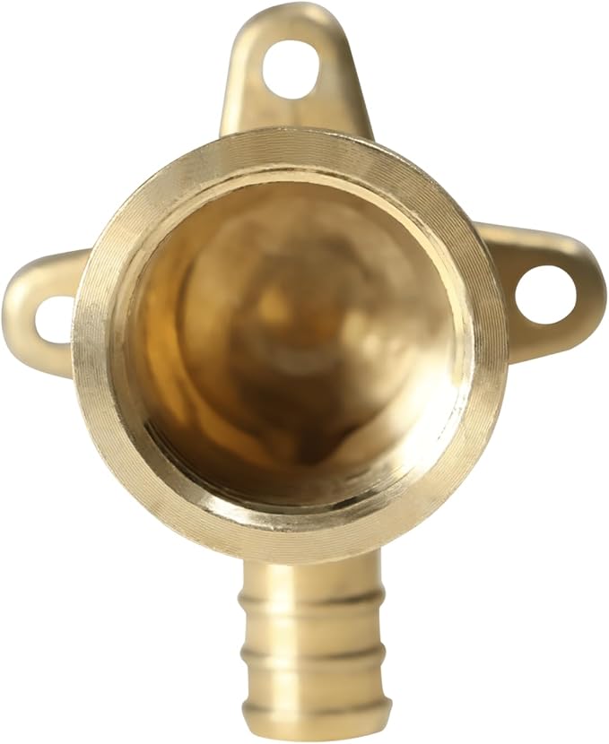 XFITTING 1/2 Inch Pex x 3/4 Inch Female NPT Drop Ear Elbow, 5 Pieces