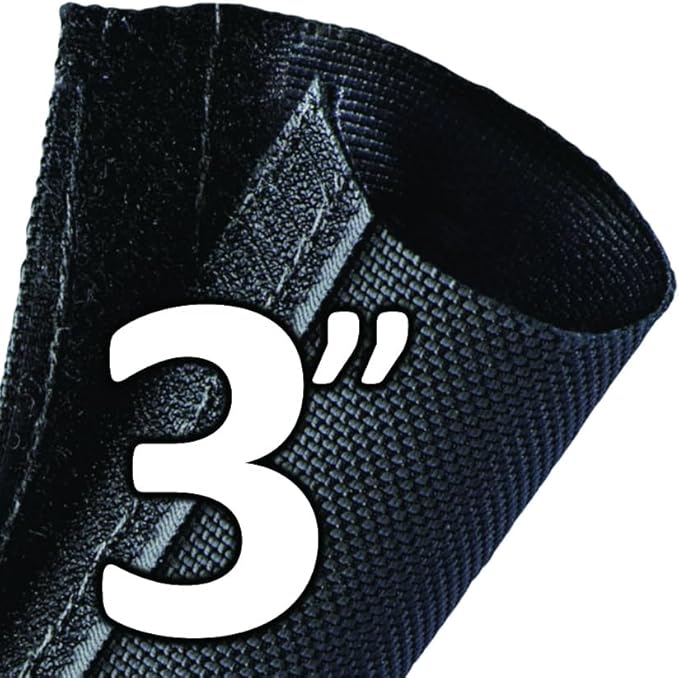 Electriduct 3 Inch HVAC Protective Sleeve Wrap Around Existing Foam Insulation UV Weather Resistant Outdoor Pipe Protection Cover for Heat Pump A/C Air Conditioning Copper Line Sets - 25 Feet