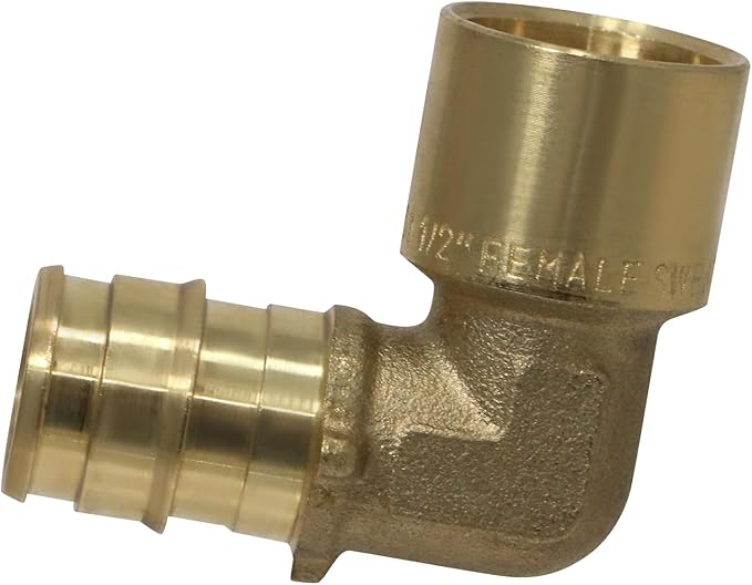 XFITTING Pex A 1/2 Inch x 1/2 Inch Male Elbow Sweat, 30-1-3=2XX, 2 Pieces