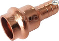 (4-Pack) EZ-FLUID Plumbing 1" PEX x Press LF Copper Propress Adapter Pressure Copper Fitting F1807 Barb Crimp Pex-B x Press Coupling Connector for Residential,Commercial
