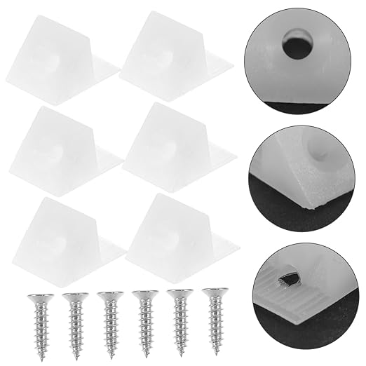 Plastic Drywall Repair Clips Self-Tapping Screws 50 Sets for Easy Installation on Walls and Cabinets for Masonry and Wooden Surfaces