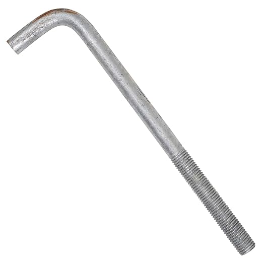 1"-8 x 16" L-Bolt Concrete Anchor Bolt - Hot Dip Galvanized by Conquest Fasteners
