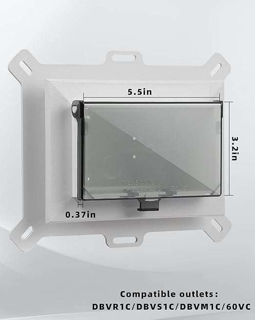 Electrical Box Replacement Cover, DBHW-1 Extra Duty Replacement for All-Weather Use, Type 3r Enclosure Cover for Wet Locations Can be adapted to DBHS1W/DBHR1W/DBHM1W/DBHR141W Improve Electricity (2)