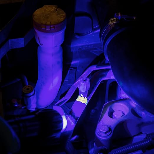 Errecom Brilliant - 0.2 fl oz (7.5 ml), Fluorescent UV Dye for Detecting Refrigerant Gas Leaks in Vehicle A/C Systems, Includes R134a Adapter