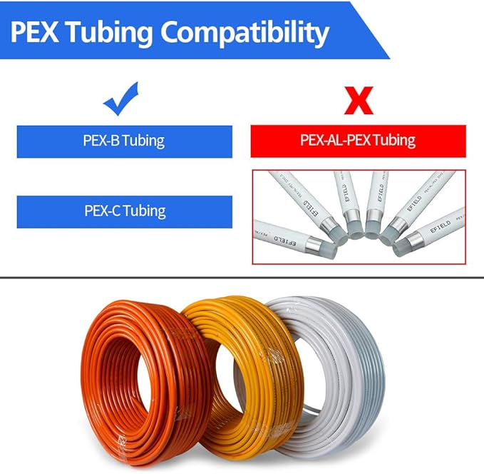 15pcs 3/4" PEX Fittings, Elbow TEE Straight Couplings Set, PEX Brass Crimp Fitting Combo with Tees, Elbows, Straights
