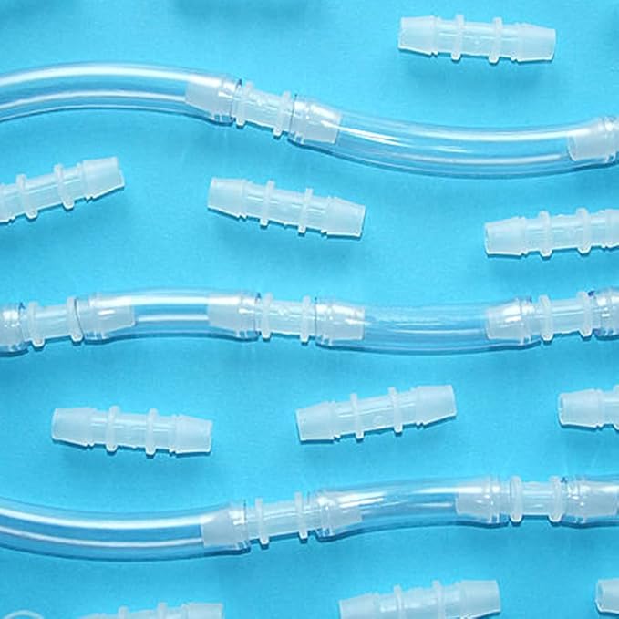 3/4" to 5/8" Hose Barb Reducer Pipe Fittings Adapter, Plastic Joint connector Splicer Mender for Aquarium Household Transport Fuel Gas Liquid Air (Pack of 4)