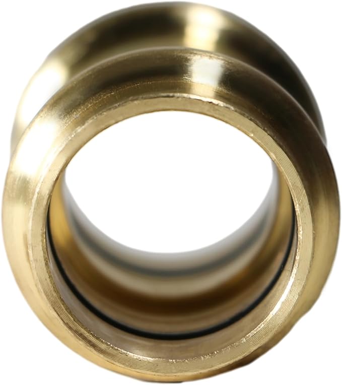 XFITTING 3/4 inch x 3/4 inch Press Coupling, Brass, 5 Pieces