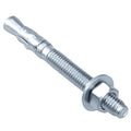 Party Animals 5/8 x 4-1/2 Inch Wedge Anchor, 5 PCs Zinc-Plated Industrial Anchor Bolts for Cement, Concrete