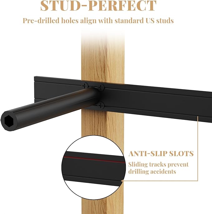 Floating Shelf Bracket Heavy Duty Shelving Brackets,Decorative Floating Shelf Hardware Black,Hidden Metal Shelf Support Bracket(53X8X1.2-Starter Jig)