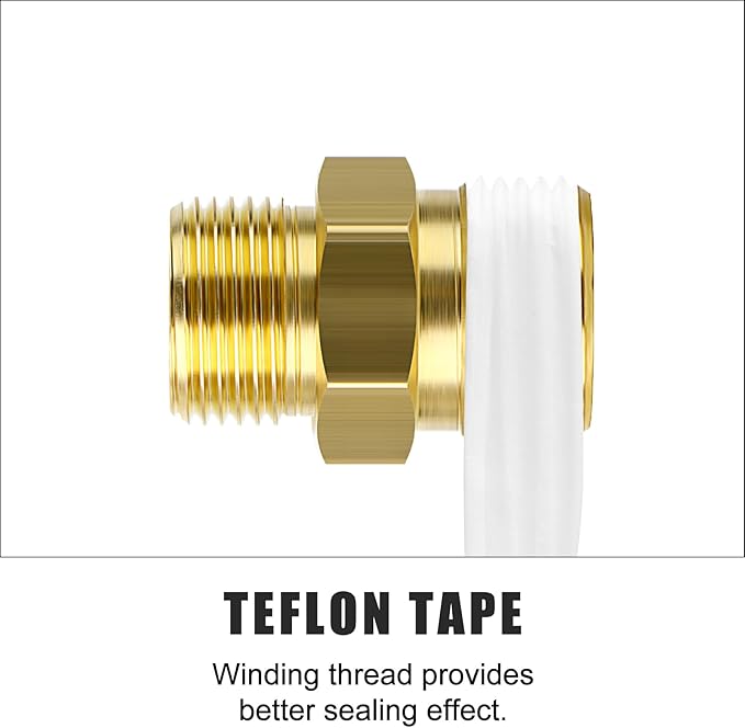 GASHER 10PCS Brass Compression Tube Pipe Fitting Connector, 6mmx10mm Tube OD Connector