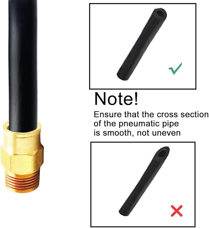 Push to Connect Fittings, 1/4" Tube OD x 3/8" NPT Male Brass DOT Air Fittings, Air Line Fittings, Air Hose Fittings Air Compressor Quick Connect Fittings, Brake Line Fittings, 5pcs