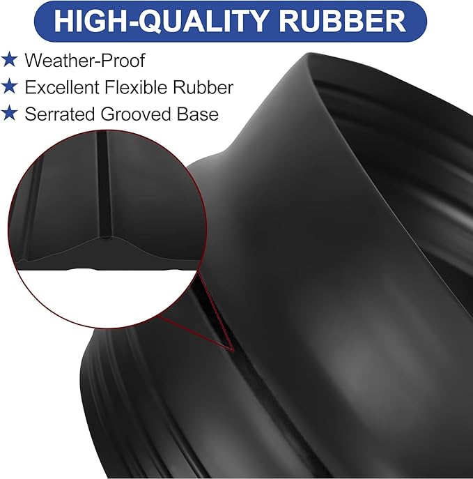 ToLanbbt 20Ft/6.1M Universal Garage Threshold Seal Strip with 300ml Black Adhesives, Garage Door Bottom Weatherproof Strip Rubber DIY Weather Stripping Replacement (Black)