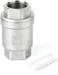TAISHER 1PCS 304 Stainless Steel 1/2" NPT Female Vertical Check Valve，Backflow Prevention, One Way Spring Check Valves CF8 WOG 1000
