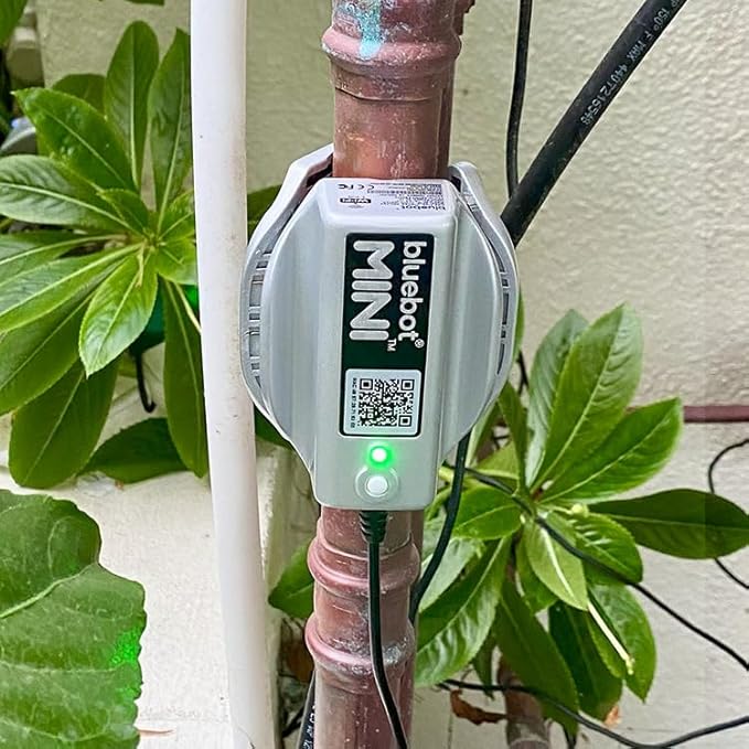 Bluebot Mini WiFi Water Meter, Bundle 3, Indoor/Outdoor, Clamp-on, Fits 3/4”-1” Pipes, Alerts, Live Usage & Leak Monitoring, Ultra-Compact Design, 20% Meter Discount