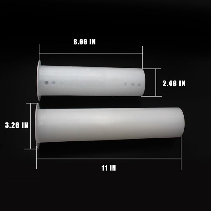 TAUROX Mini Split Cover Wall Sleeve for Air Conditioning Line Set Covers for Outside Units AC Sleeve Through The Wall Pipe Accessories (8.66 inches Length)