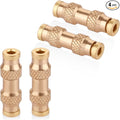 1/8" DOT Push to Connect Air Fittings, (One-eighth of an Inch) Push-In D.O.T Brass Fittings for Air Brake Lines of Trailers and Industrial(Pack 4)