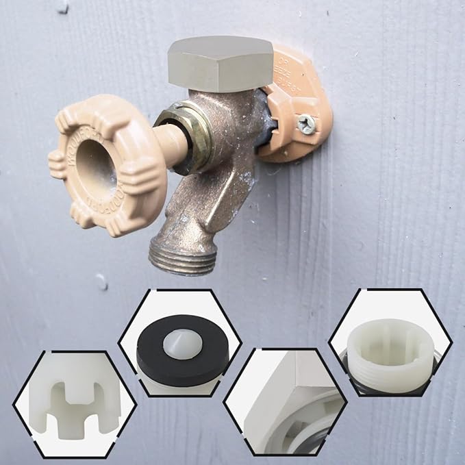 2 Pcs Vacuum Breaker Repair Kit Replacement for VACVBKX1B Heavy Duty Metal V-acuum Breaker Kit for Traditional Anti Siphon Frost Free Sillcock Valves Anti Siphon Valve Repair Kit